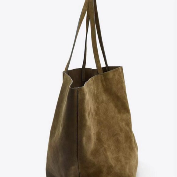 New Trending Large Faux Suede Tote Bag - Picture 11 of 13